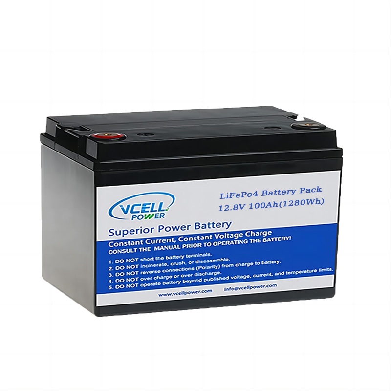 bateria profunda do ciclo LiFePO4 de 12.8V 12V 100Ah