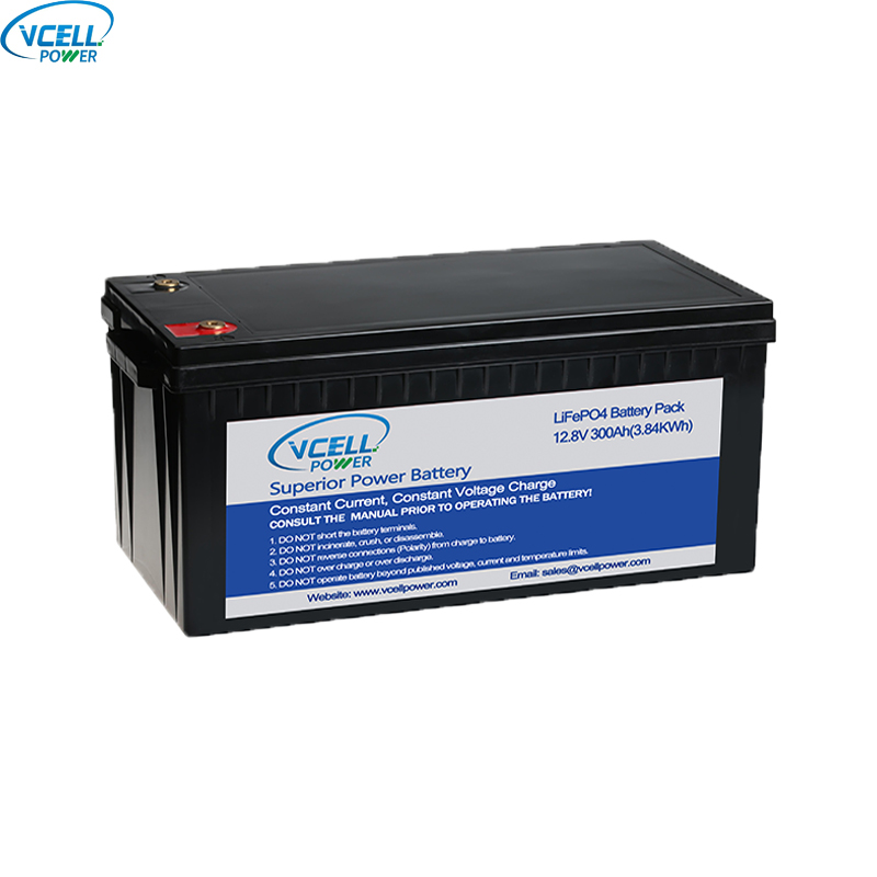 bateria recarregável de 12,8V 300Ah LiFePO4