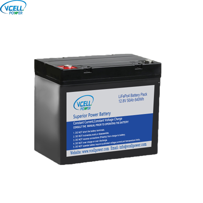 bloco profundo da bateria LiFePO4 de 12,8V 50Ah