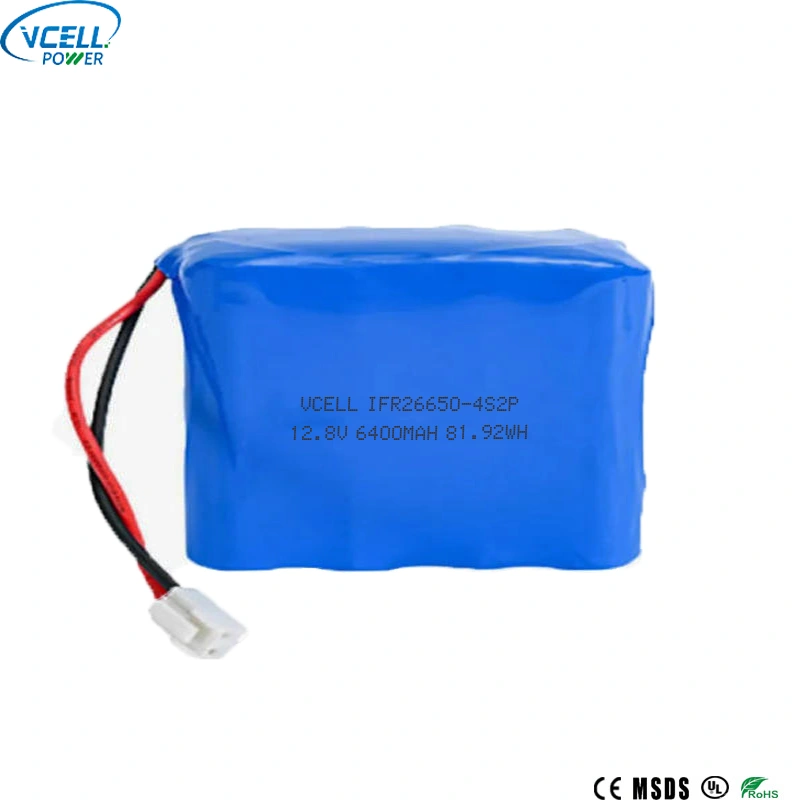 bloco recarregável da bateria LiFePO4 de 12.8V 6400mAh