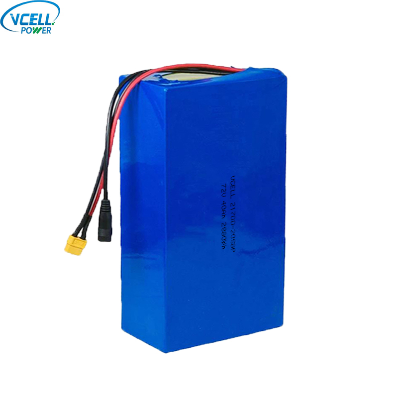 bateria de íon de lítio recarregável de 72V 40Ah