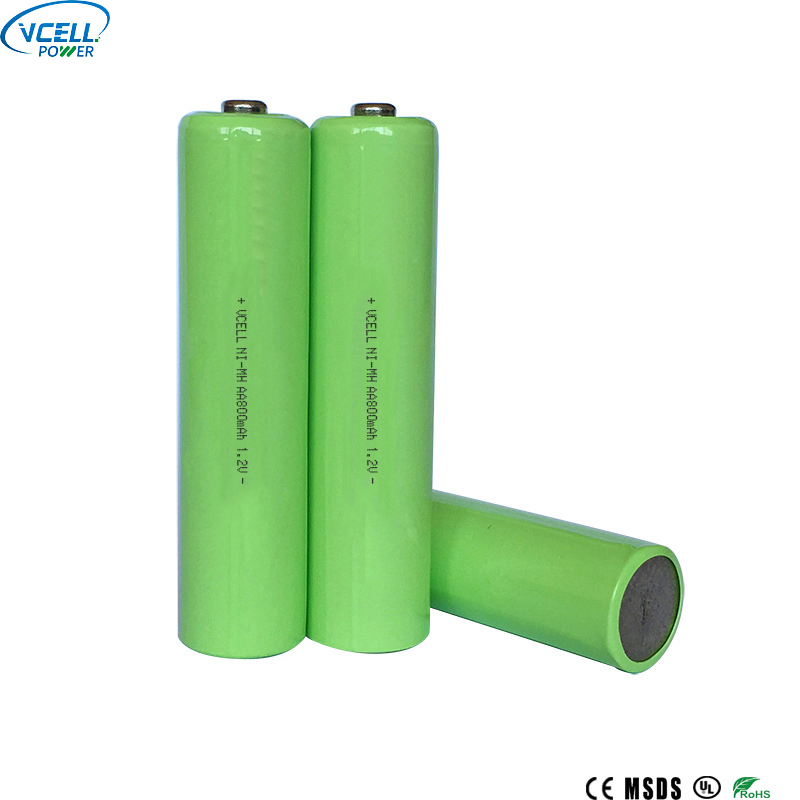 Bateria recarregável NIMH AA 800mAh 1.2V